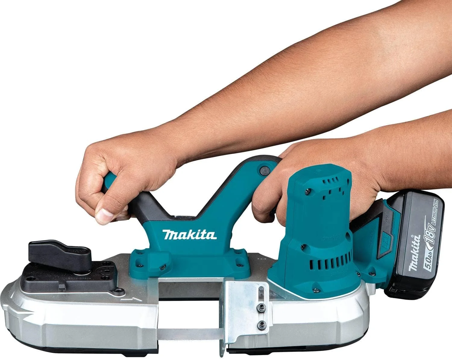 اره نواری قابل حمل ماکیتا مدل DPB182Z، 18 ولت، لیتیوم-یون LXT - باتری و شارژر شامل نمی شود اره نواری قابل حمل ماکیتا مدل DPB182Z، 18 ولت، لیتیوم-یون LXT - باتری و شارژر شامل نمی شود