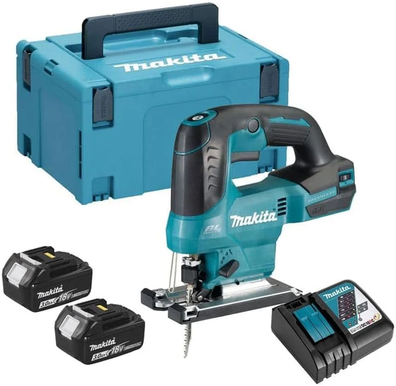 اره عمود بر شارژی 18 ولت ماکیتا مدل DJV184RFJ، موتور براشلس، XPT، به همراه 2 عدد باتری 3 آمپر و 1 عدد شارژر در جعبه ماکپک اره عمود بر شارژی 18 ولت ماکیتا مدل DJV184RFJ، موتور براشلس، XPT، به همراه 2 عدد باتری 3 آمپر و 1 عدد شارژر در جعبه ماکپک