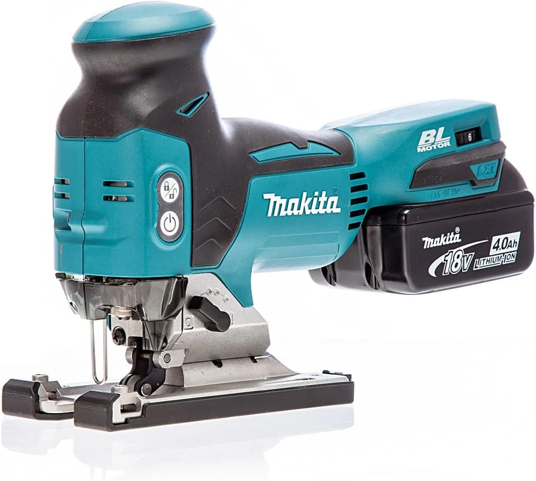 اره عمودبر شارژی 18 ولت Makita DJV181RMJ به همراه 2 عدد باتری 4.0 آمپر و شارژر عرضه شده در جعبه Makpac