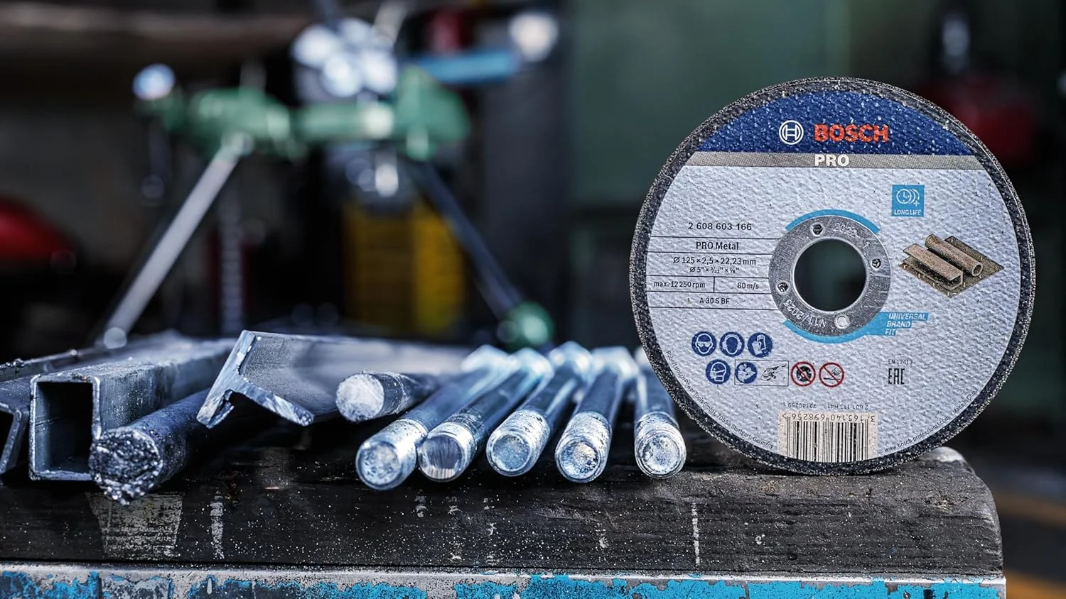 صفحه برش مستقیم فلزات بوش Expert، مناسب برای فلز و فولاد، A 30 S BF، قطر 115 میلی متر، ضخامت 2.5 میلی متر، مناسب برای دستگاه فرز صفحه برش مستقیم فلزات بوش Expert، مناسب برای فلز و فولاد، A 30 S BF، قطر 115 میلی متر، ضخامت 2.5 میلی متر، مناسب برای دستگاه فرز