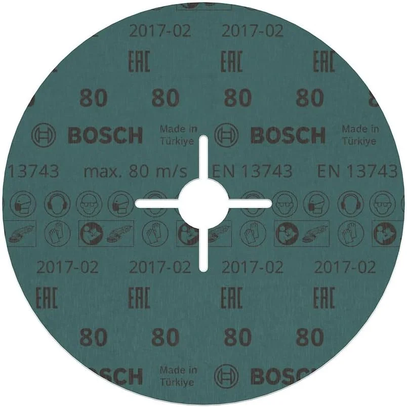 صفحه سنباده فیبری بوش پروفشنال R780 Best for Metal and Inox (فلز و استیل ضد زنگ، Ø 180 میلی متر، درجه زبری 80، لوازم جانبی برای دستگاه فرز زاویه ای)