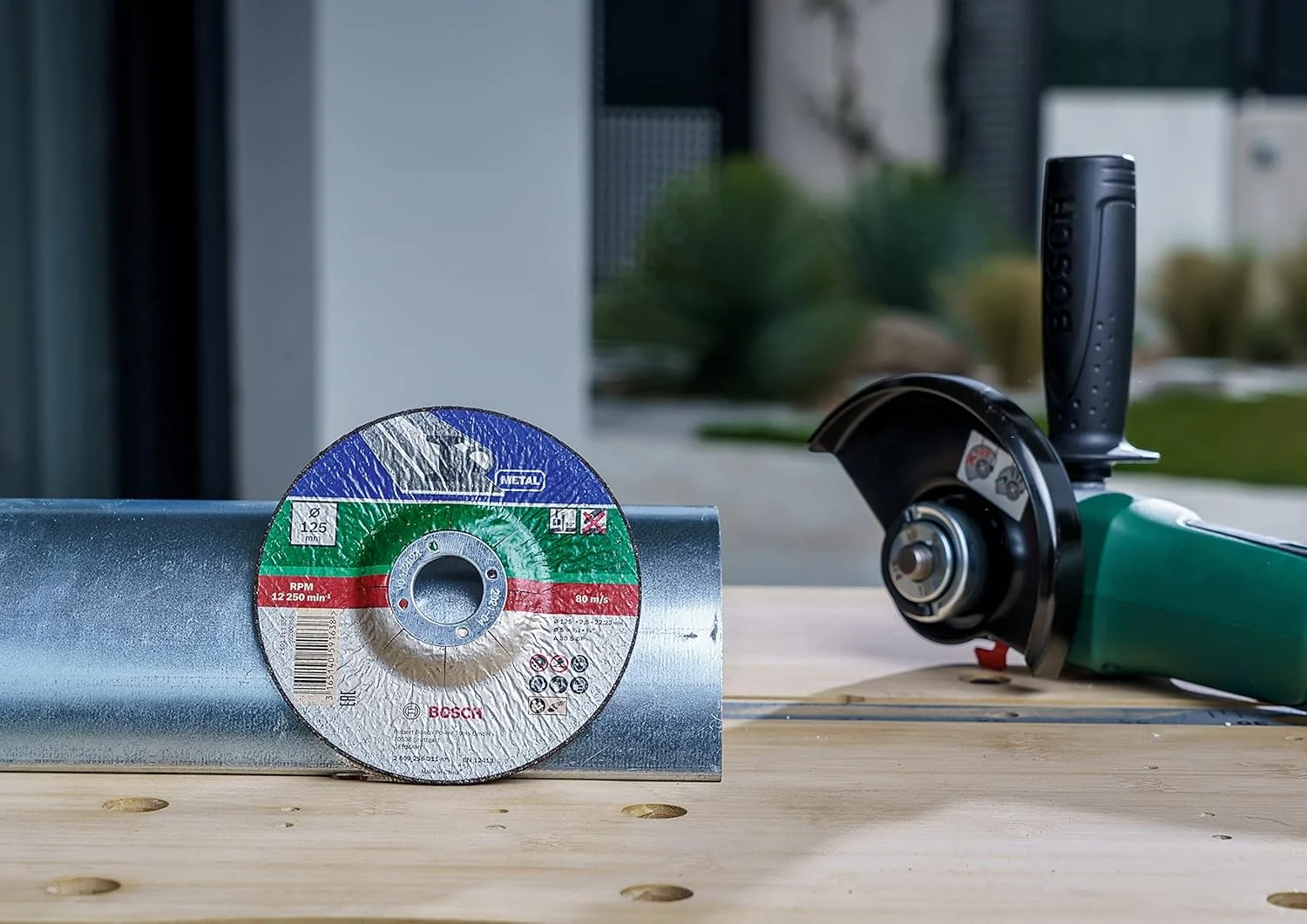 مجموعه 5 عددی صفحه برش بوش با مرکز فرورفته برای فلزات، قطر 125 میلی متر مجموعه 5 عددی صفحه برش بوش با مرکز فرورفته برای فلزات، قطر 125 میلی متر