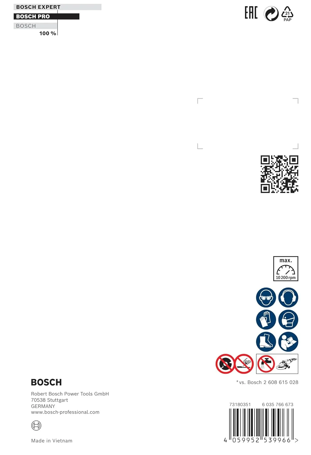 صفحه برش الماسه چند منظوره بوش پروفشنال Expert (قطر 150 میلی متر، لوازم جانبی فرز) صفحه برش الماسه چند منظوره بوش پروفشنال Expert (قطر 150 میلی متر، لوازم جانبی فرز)