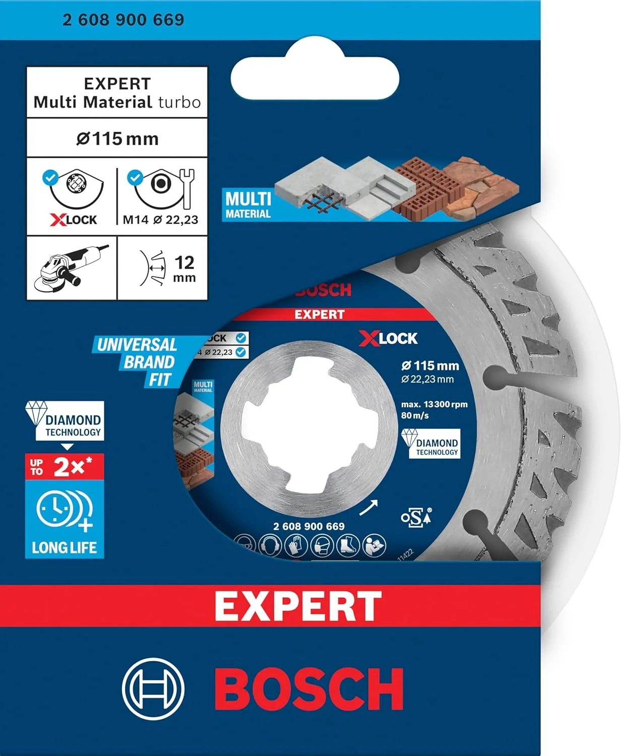 صفحه برش الماسه چند منظوره بوش Expert MultiMaterial X-LOCK (قطر ۱۱۵ میلی متر، لوازم جانبی فرز) صفحه برش الماسه چند منظوره بوش Expert MultiMaterial X-LOCK (قطر ۱۱۵ میلی متر، لوازم جانبی فرز)