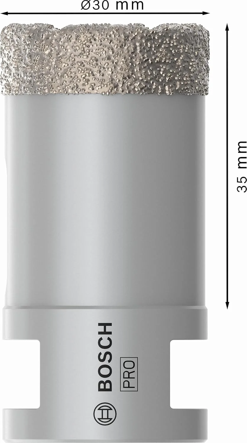 مته گردبر الماسه خشک چند منظوره بوش PRO، سایز 22.23 میلی متر، مناسب سنگ فرزهای کوچک (برای کاشی و سرامیک، سایز Ø 30 میلی متر، مناسب برای سنگ فرزهای کوچک) مته گردبر الماسه خشک چند منظوره بوش PRO، سایز 22.23 میلی متر، مناسب سنگ فرزهای کوچک (برای کاشی و سرامیک، سایز Ø 30 میلی متر، مناسب برای سنگ فرزهای کوچک)