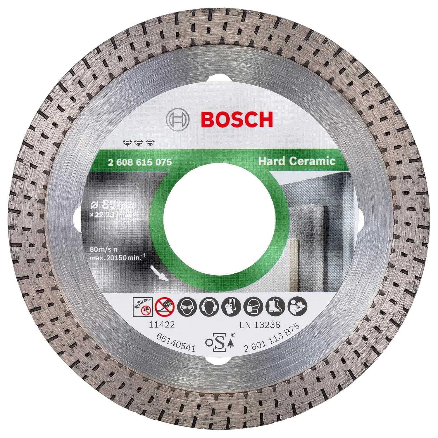 صفحه برش الماسه بوش پروفشنال مناسب برای سرامیک سخت (کاشی، 85 x 22.23 میلی متر، لوازم جانبی فرز زاویه ای) صفحه برش الماسه بوش پروفشنال مناسب برای سرامیک سخت (کاشی، 85 x 22.23 میلی متر، لوازم جانبی فرز زاویه ای)