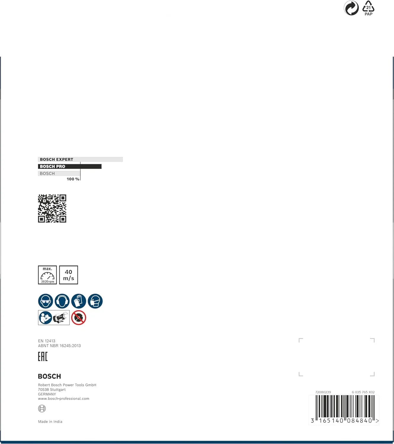 صفحه سنباده بوش مدل 2608600112 مناسب سنگ رومیزی 200 x 32 میلی متر 60 صفحه سنباده بوش مدل 2608600112 مناسب سنگ رومیزی 200 x 32 میلی متر 60