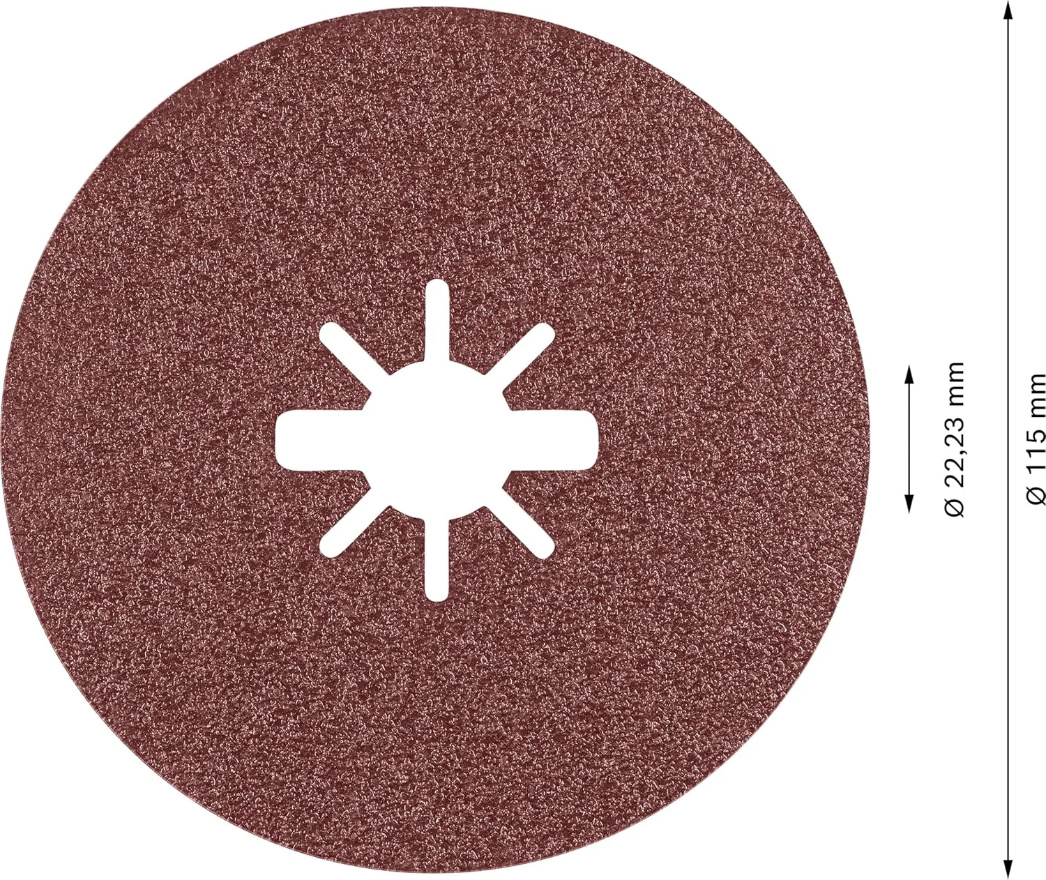 دیسک سنباده فیبری سرامیکی پریزما X-Lock بوش پروفشنال 2608621793 مدل R781 (فلز، Ø 115 میلی متر، زبری G80، لوازم جانبی برای سنگ فرز)