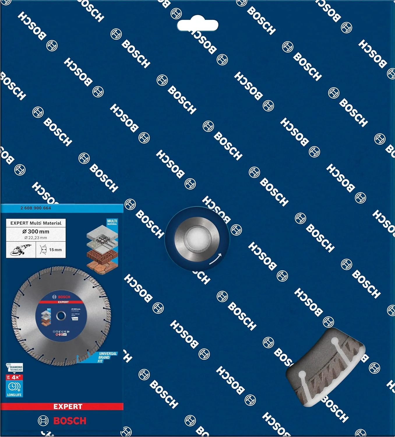 صفحه برش الماسه چند منظوره بوش پروفشنال اکسپرت (قطر 300 میلی متر، لوازم جانبی فرز)