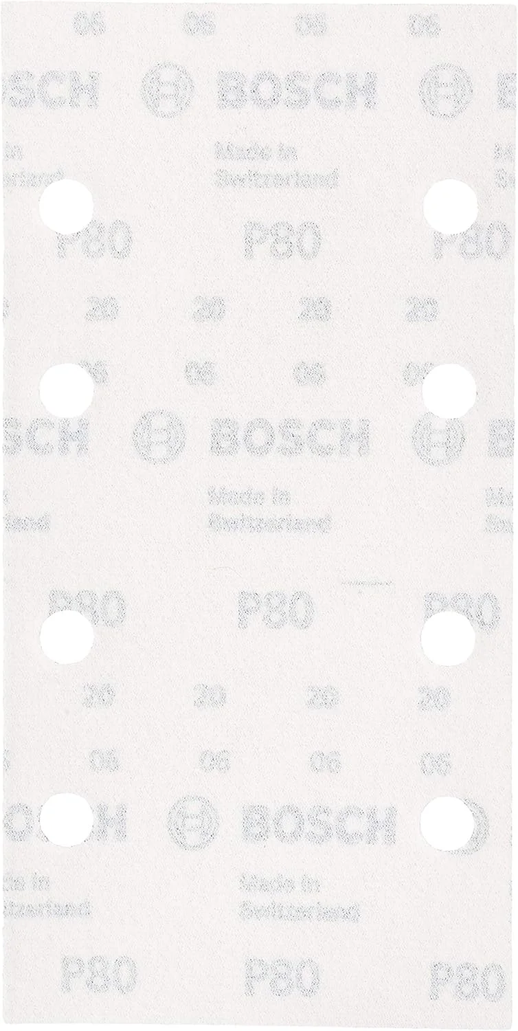 بوش خانه و باغ 2609256A82 مجموعه 10 عددی کاغذ سنباده برای سنباده لرزان 93 X 185، 80 بوش خانه و باغ 2609256A82 مجموعه 10 عددی کاغذ سنباده برای سنباده لرزان 93 X 185، 80