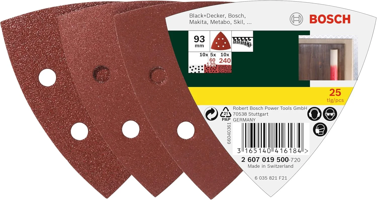 مجموعه 25 عددی سنباده بوش مجموعه 25 عددی سنباده بوش