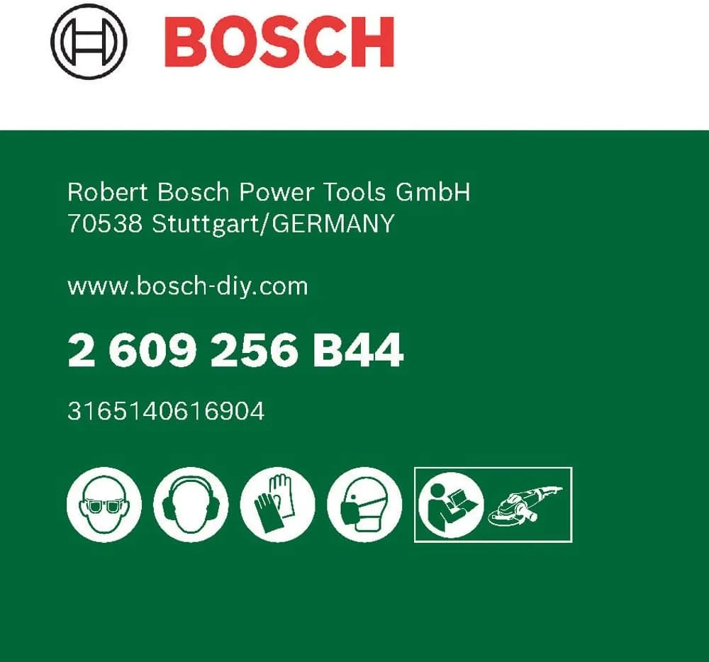 بوش هوم اند گاردن 2609256B44 مجموعه 5 عددی سنباده برای فرز زاویه ای و دریل 125، 80