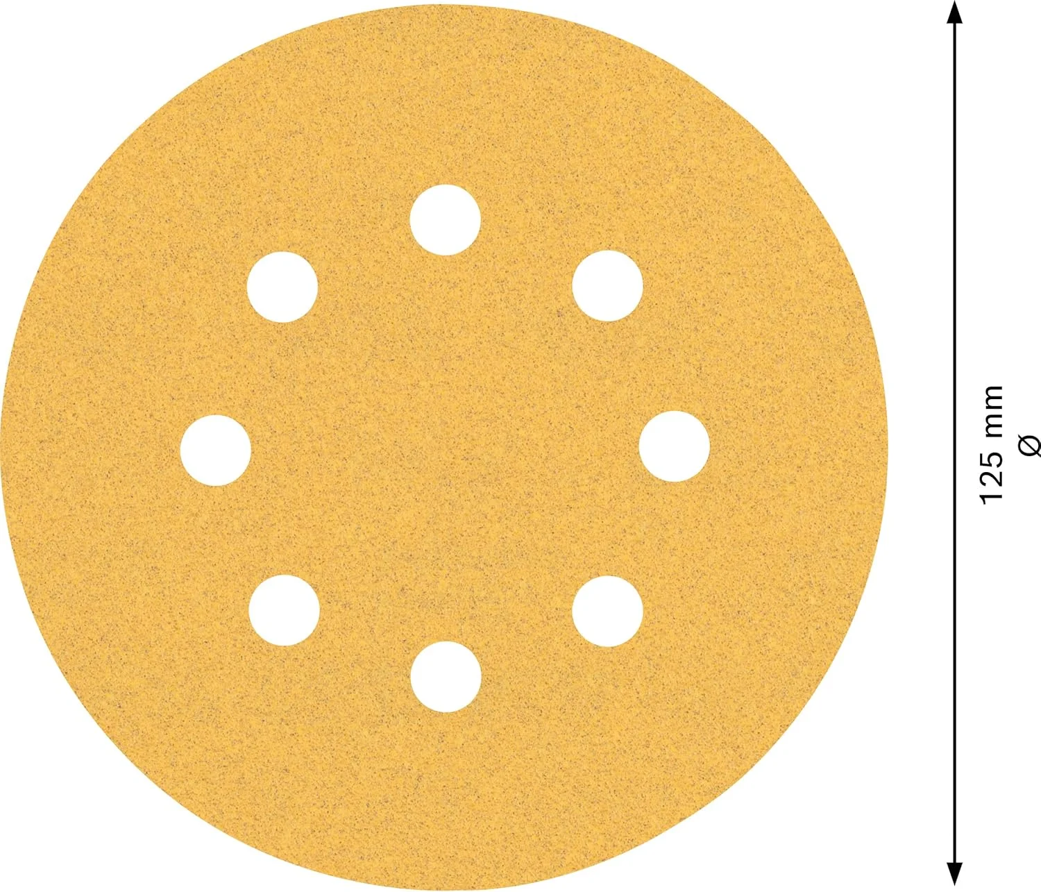 سنباده دیسکی حرفه ای بوش Expert C470 (قطر 125 میلی متر، زبری 100، مناسب برای دستگاه سنباده لرزان)