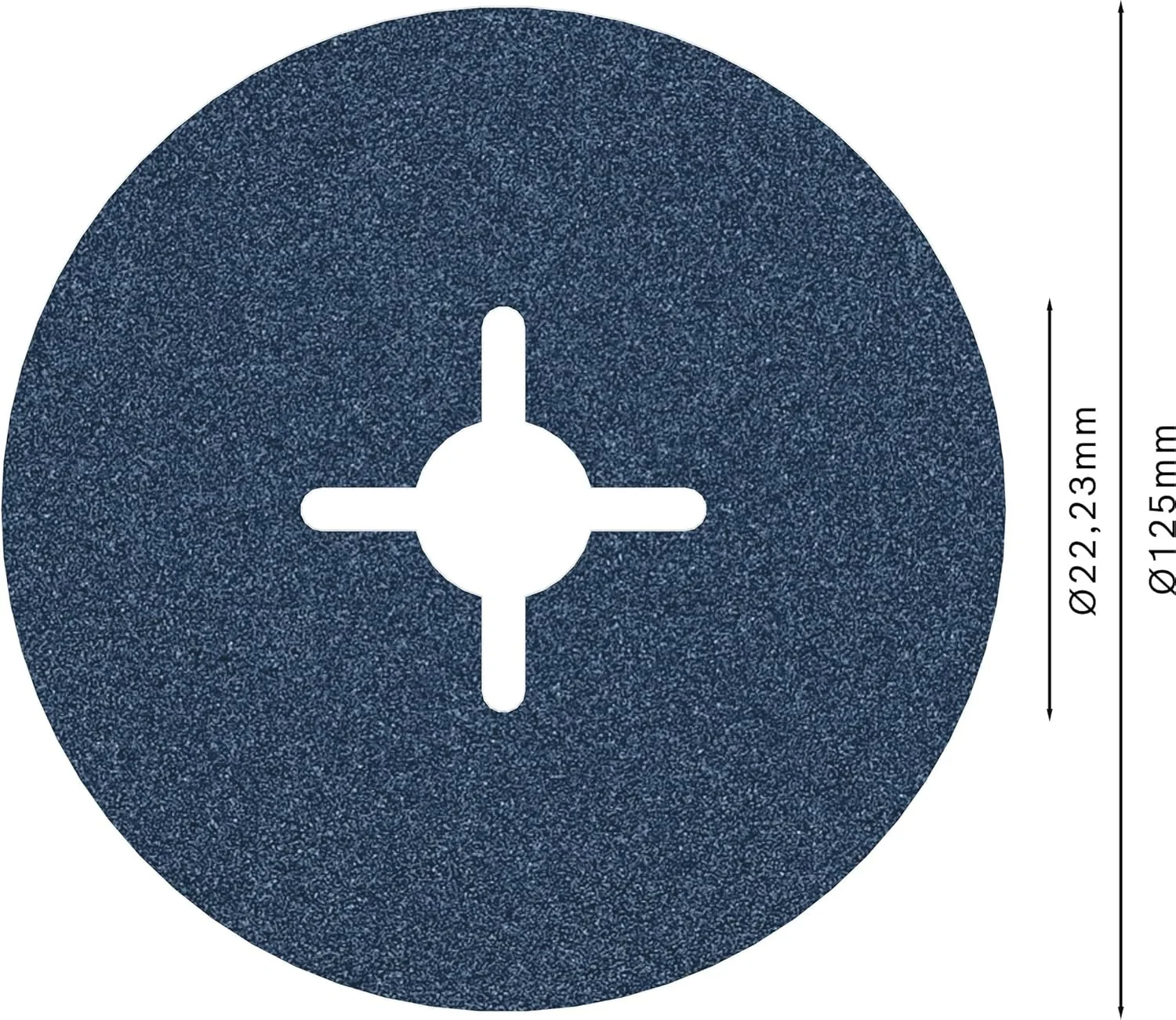 صفحه سنباده فیبری بوش پروفشنال 2608606735 مدل R574، مناسب برای فلز، 125 میلی متر، 22 میلی متر، 100