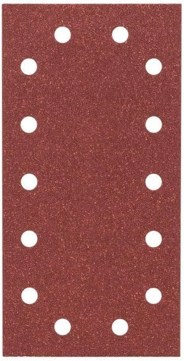 برگ سنباده بوش مناسب سنباده لرزان 115 x 230 میلی متر، سیستم چسبی، 14 سوراخ، زبری برگ سنباده بوش مناسب سنباده لرزان 115 x 230 میلی متر، سیستم چسبی، 14 سوراخ، زبری