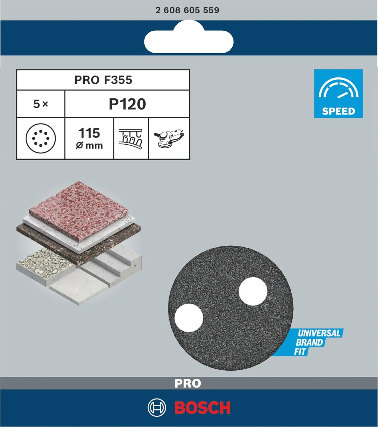 سنباده لرزان گرد بوش پروفشنال مناسب رنگ و پلاستیک (بسته 5 عددی، قطر 115 میلی متر، زبری 120، F355) سنباده لرزان گرد بوش پروفشنال مناسب رنگ و پلاستیک (بسته 5 عددی، قطر 115 میلی متر، زبری 120، F355)