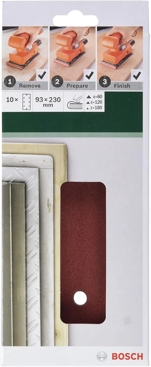 مجموعه ورق سنباده لرزان بوش مدل 2609256B07 (۱۰ عددی) مجموعه ورق سنباده لرزان بوش مدل 2609256B07 (۱۰ عددی)