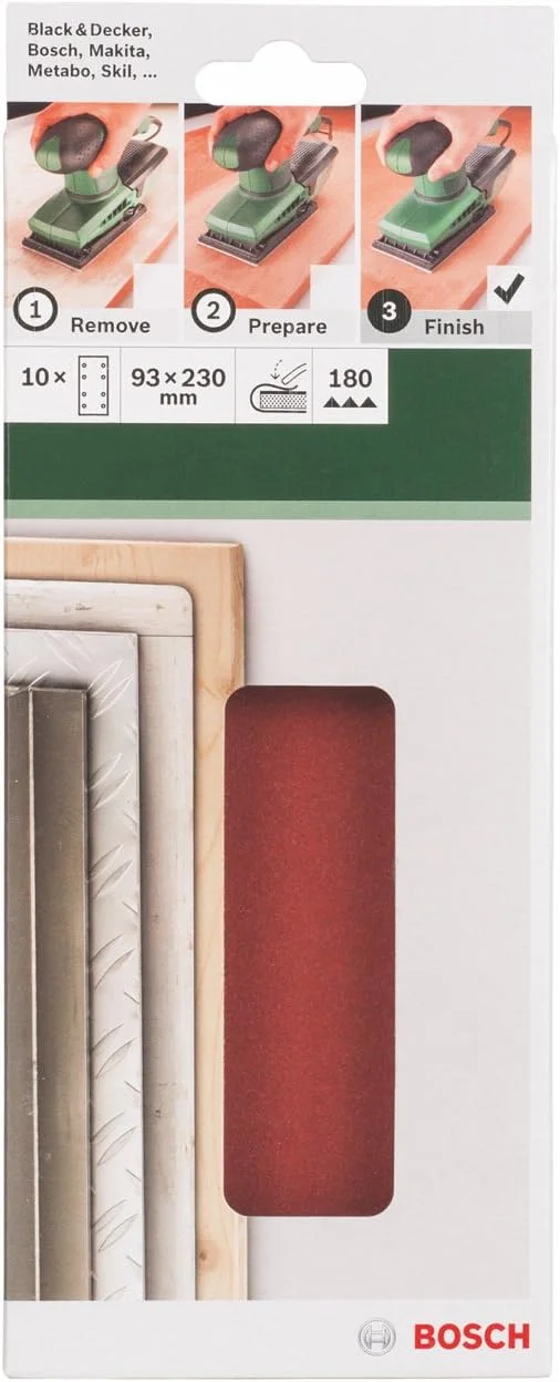 بسته ۱۰ عددی سنباده بوش برای رنگ، لاک، چوب سخت/نرم، نئوپان، فلز، زنگ زدگی، لوازم جانبی سنباده لرزان بسته ۱۰ عددی سنباده بوش برای رنگ، لاک، چوب سخت/نرم، نئوپان، فلز، زنگ زدگی، لوازم جانبی سنباده لرزان