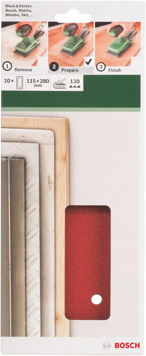 سنباده لرزان بوش 2609256B29 مناسب برای دستگاه های سنباده لرزان گردان 115 x 280 سانتی متر تعداد سوراخ 14 زبری 120 بسته 10 عددی سنباده لرزان بوش 2609256B29 مناسب برای دستگاه های سنباده لرزان گردان 115 x 280 سانتی متر تعداد سوراخ 14 زبری 120 بسته 10 عددی