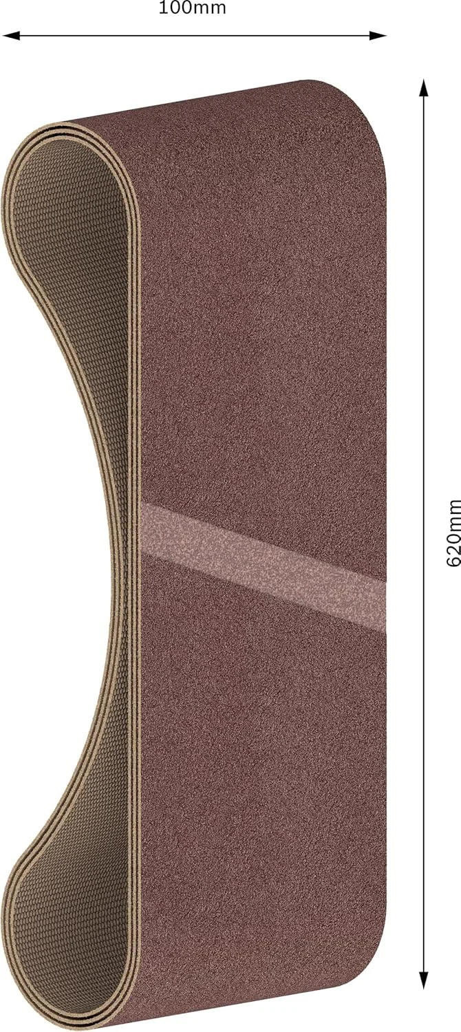 مجموعه ۳ عددی نوار سنباده بوش پروفشنال X440 Best for Wood and Paint (۱۰۰ x ۶۲۰ میلی متر، زبری ۲۲۰، لوازم جانبی برای سنباده های نواری)