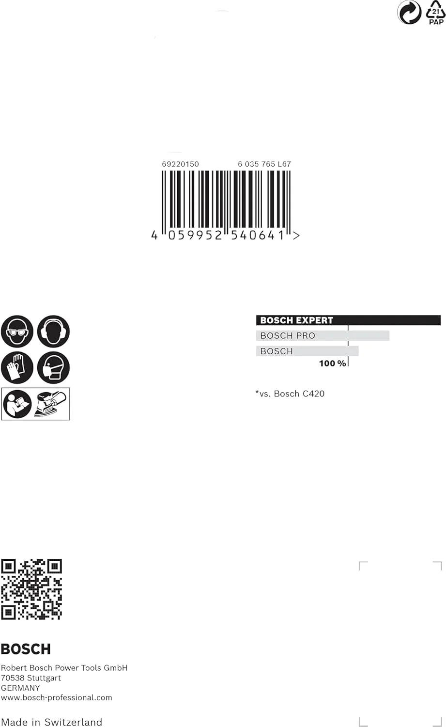 بسته 10 عددی توری سنباده اکسپرت M480 بوش (مناسب رنگ روی چوب، چوب سخت، قطر 100 × 150 میلی متر، زبری 100، لوازم جانبی حرفه ای سنباده لرزان) بسته 10 عددی توری سنباده اکسپرت M480 بوش (مناسب رنگ روی چوب، چوب سخت، قطر 100 × 150 میلی متر، زبری 100، لوازم جانبی حرفه ای سنباده لرزان)