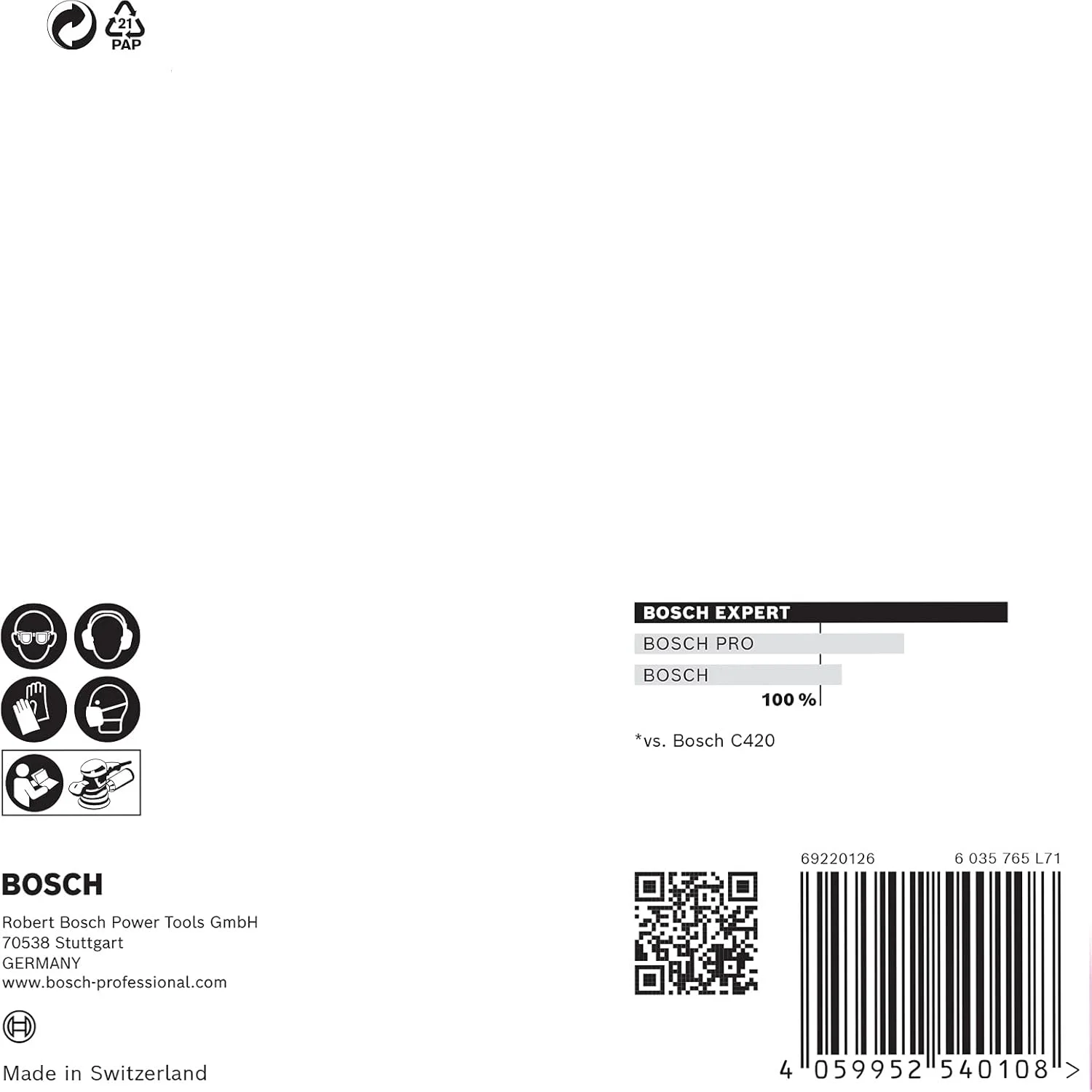 صفحه سنباده توری اکسپرت M480 بوش (قطر 125 میلی متر، زبری 100، لوازم جانبی سنباده لرزان) صفحه سنباده توری اکسپرت M480 بوش (قطر 125 میلی متر، زبری 100، لوازم جانبی سنباده لرزان)