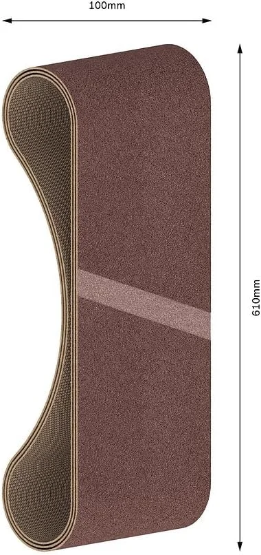 مجموعه سه عددی تسمه سنباده بوش پروفشنال X440 مناسب برای چوب و رنگ (چوب و رنگ، 100 x 610 میلی متر، زبری 40، لوازم جانبی برای سنباده تسمه ای)