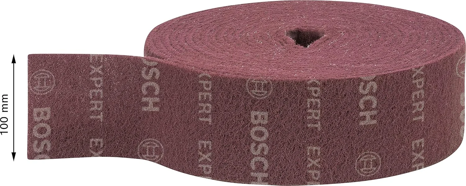 رول پشم شیشه اکسپرت N880 بوش پروفشنال (مناسب ورق های فولادی، عرض 100 میلی متر، طول 10 متر، لوازم جانبی سنباده زنی دستی)