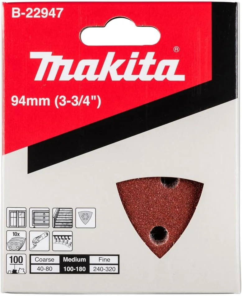 کاغذ سنباده زبر Makita B-22947 با دانه بندی 100 مناسب برای TM3000 کاغذ سنباده زبر Makita B-22947 با دانه بندی 100 مناسب برای TM3000