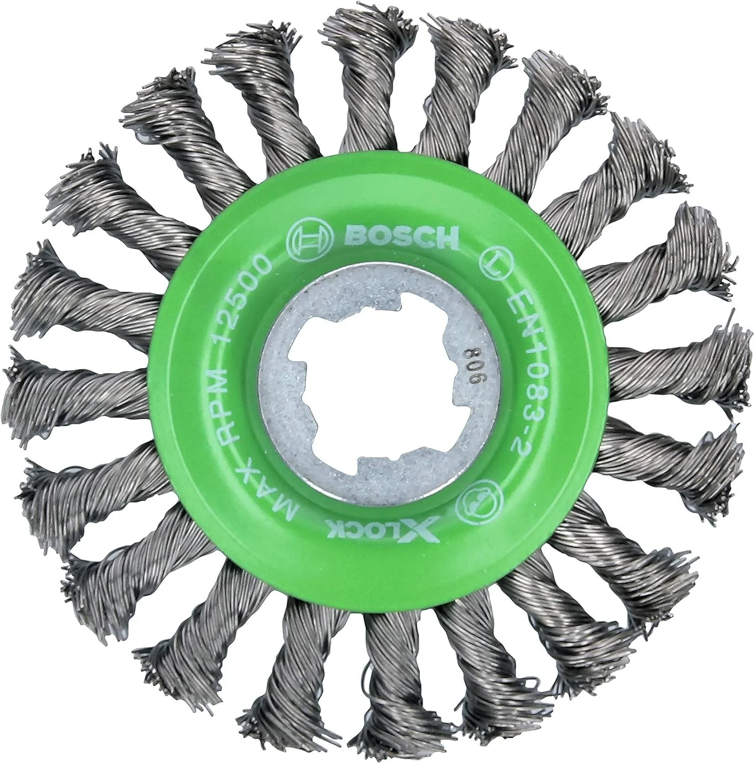 برس سیمی گره خورده استیل ضد زنگ BOSCH WBX429 با رابط X-LOCK برای کاربردهای برس زنی دشوار در فضاهای تنگ برای تمیز کردن جوش ها برس سیمی گره خورده استیل ضد زنگ BOSCH WBX429 با رابط X-LOCK برای کاربردهای برس زنی دشوار در فضاهای تنگ برای تمیز کردن جوش ها