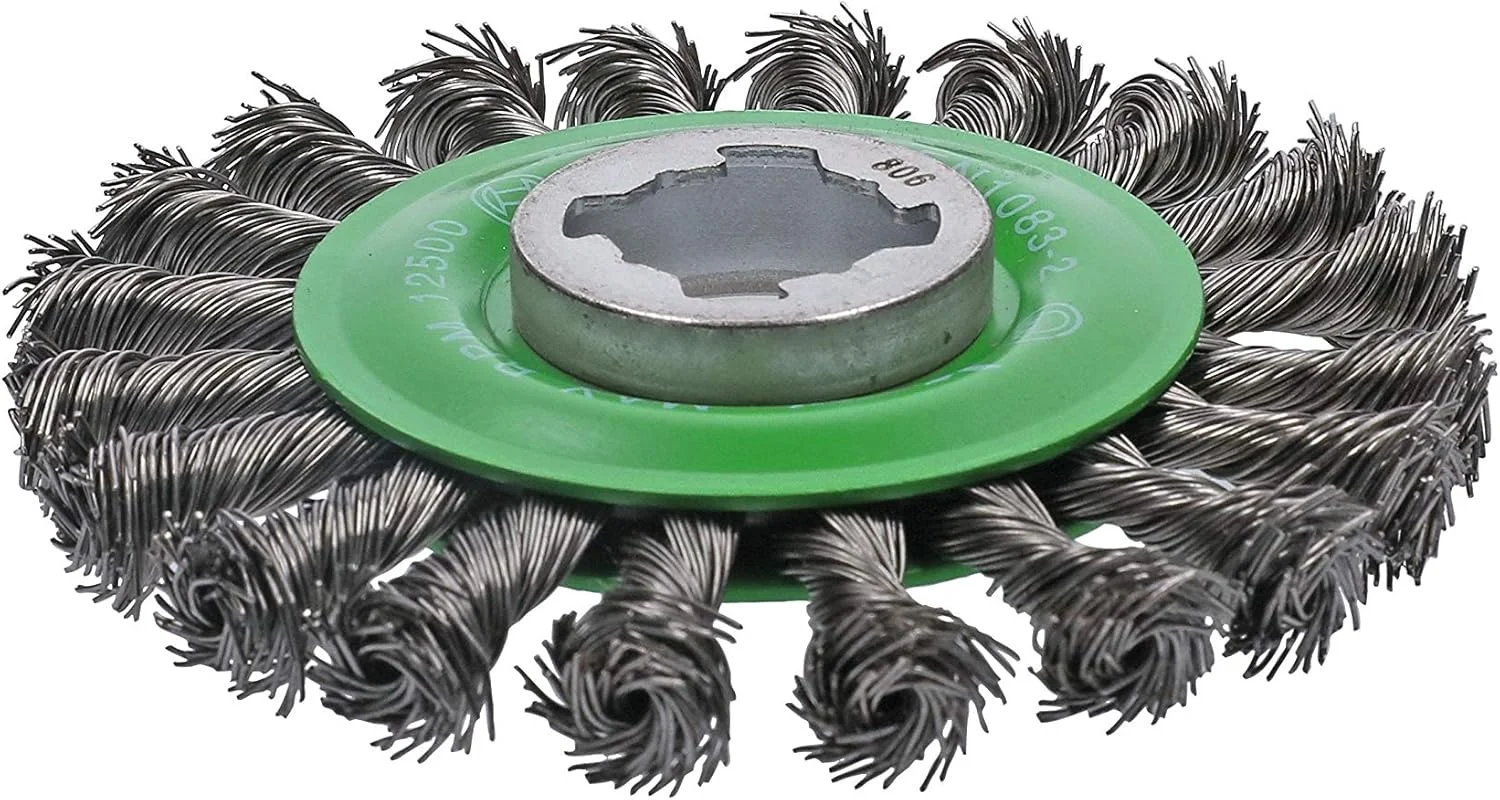 برس سیمی گره خورده استیل ضد زنگ BOSCH WBX429 با رابط X-LOCK برای کاربردهای برس زنی دشوار در فضاهای تنگ برای تمیز کردن جوش ها برس سیمی گره خورده استیل ضد زنگ BOSCH WBX429 با رابط X-LOCK برای کاربردهای برس زنی دشوار در فضاهای تنگ برای تمیز کردن جوش ها