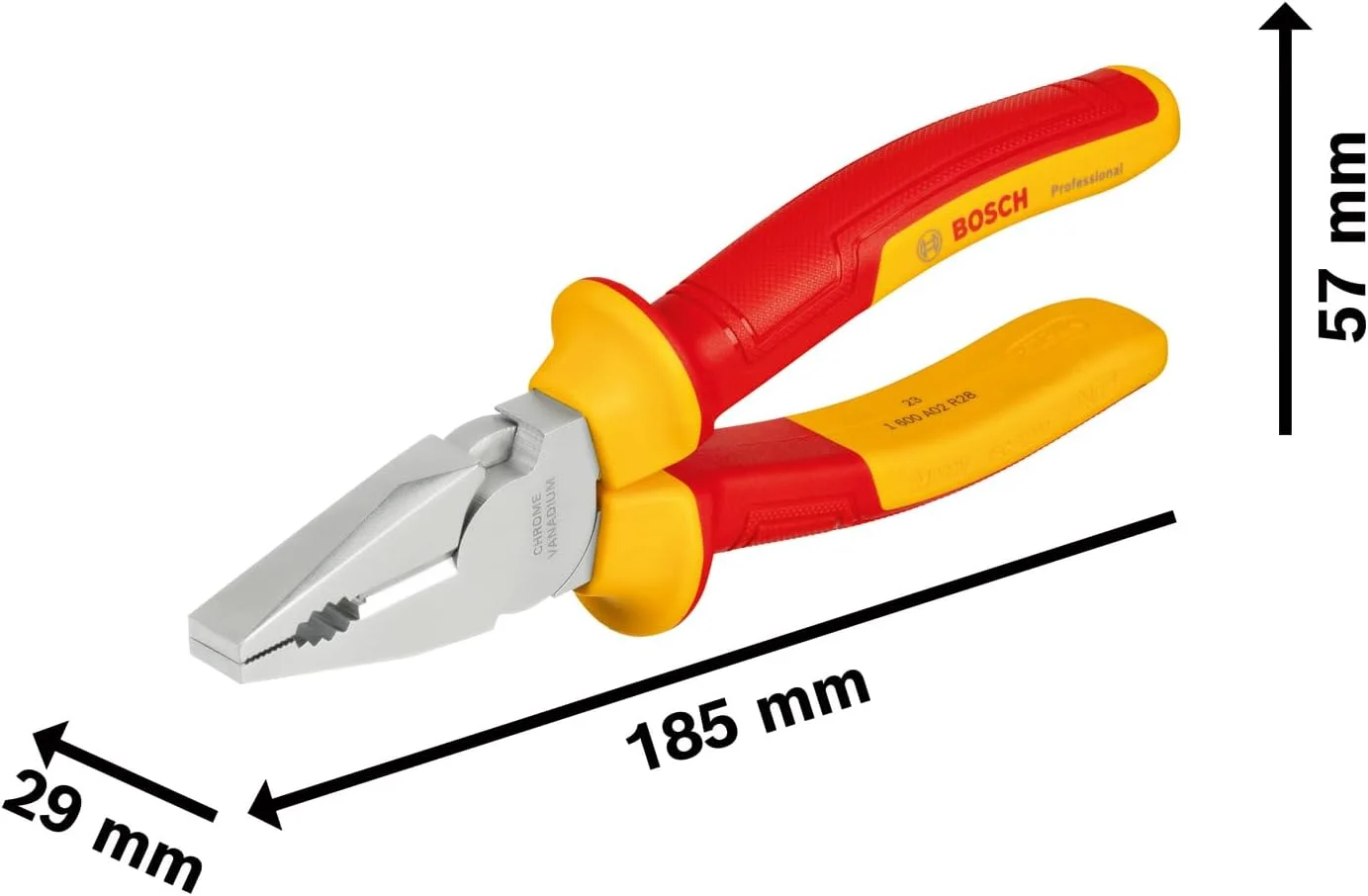 انبر دم باریک حرفه ای بوش VDE - 180 میلی متر
