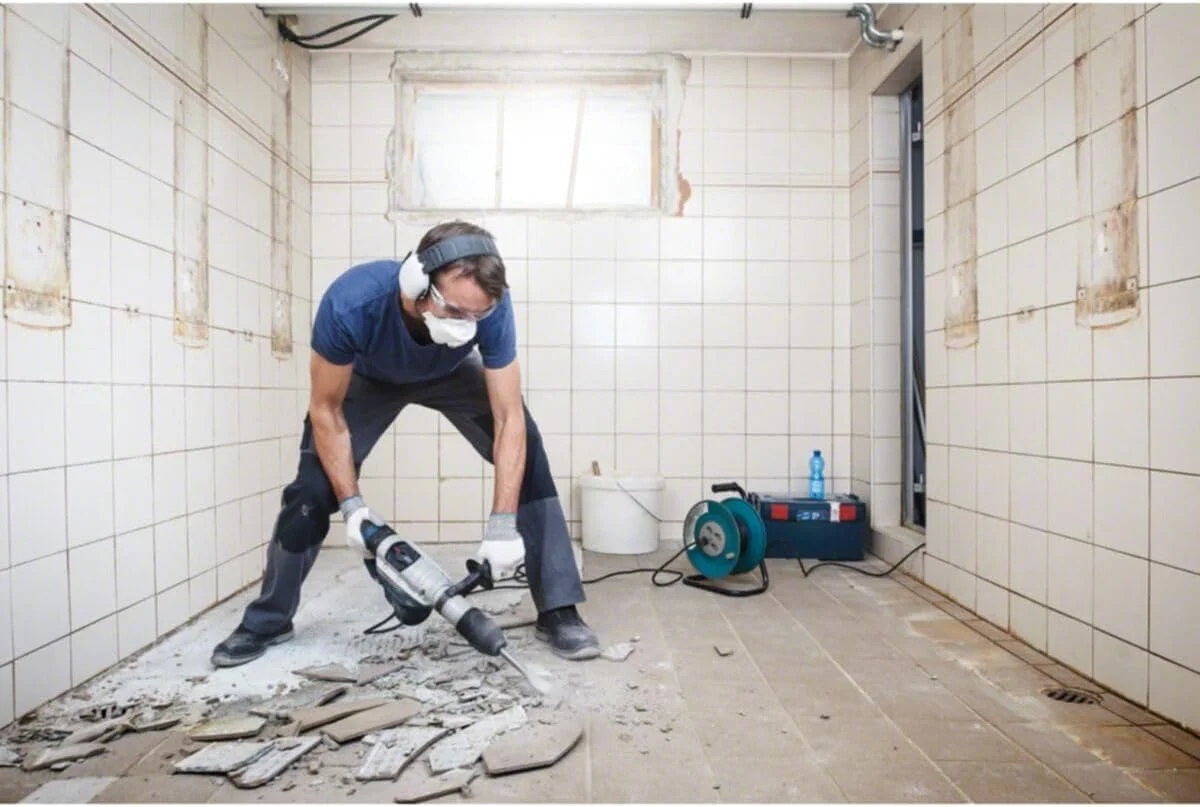 قلم تخت بتن کن بوش SDS-max قلم تخت بتن کن بوش SDS-max