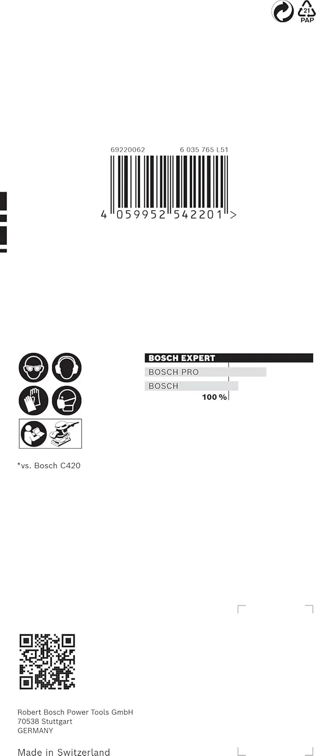 کاغذ سمباده حرفه ای بوش Expert C470 (80x133 میلی متر، زبری 180، لوازم جانبی سنباده لرزان) کاغذ سمباده حرفه ای بوش Expert C470 (80x133 میلی متر، زبری 180، لوازم جانبی سنباده لرزان)