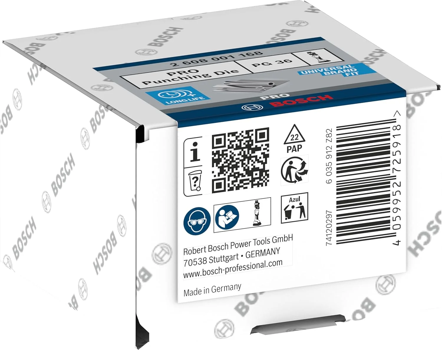 ماتریس پانچ بوش، فولاد ضد زنگ (67 x 45 میلی متر، ابزار جانبی حرفه ای) ماتریس پانچ بوش، فولاد ضد زنگ (67 x 45 میلی متر، ابزار جانبی حرفه ای)