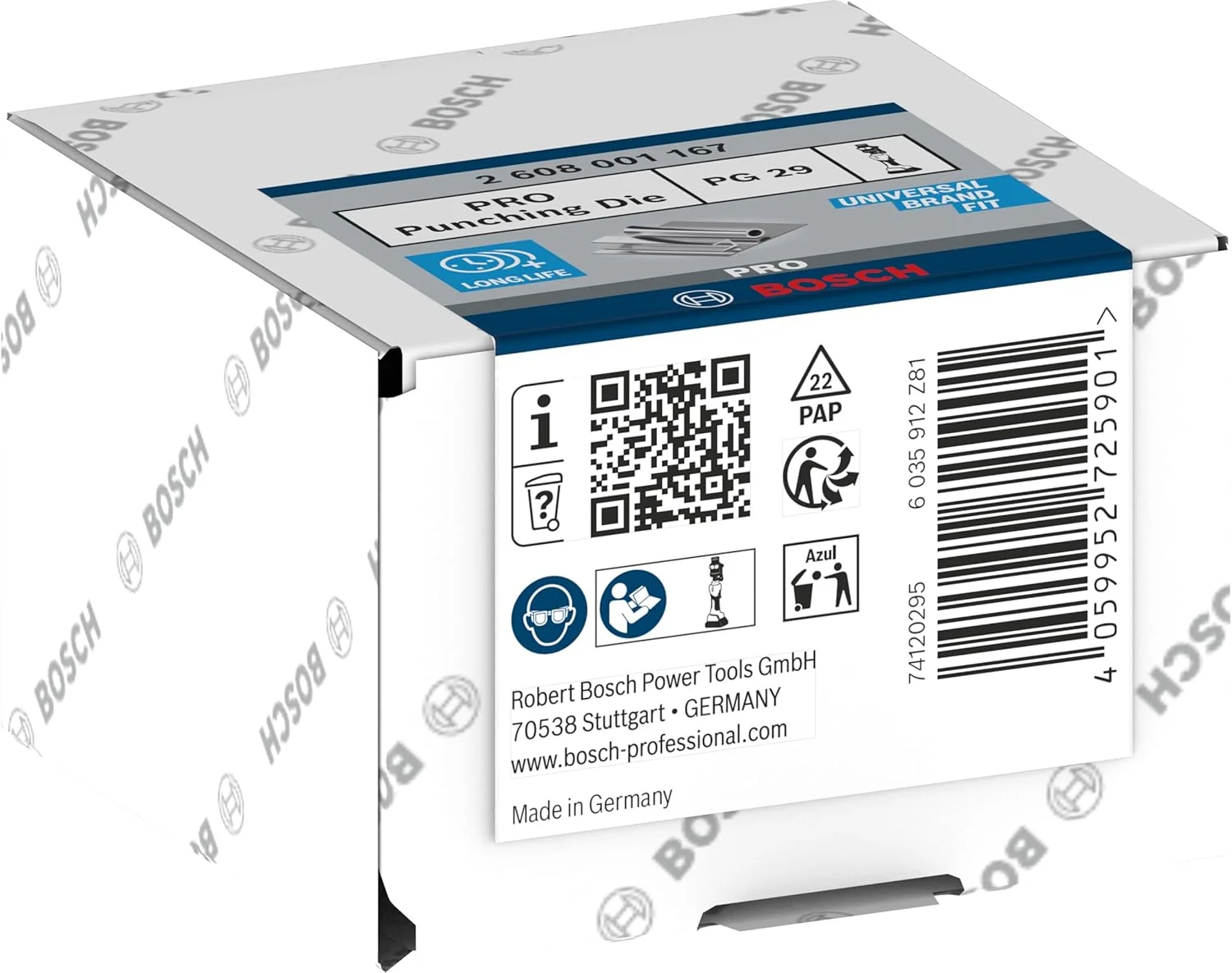 ماتریس پانچ بوش، فولاد ضد زنگ (67 x 45 میلی متر، ابزار جانبی حرفه ای) ماتریس پانچ بوش، فولاد ضد زنگ (67 x 45 میلی متر، ابزار جانبی حرفه ای)