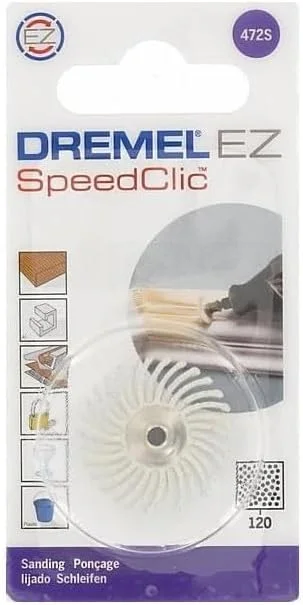 برس پرداخت کاری نرم SpeedClic درمل 472S (مجموعه لوازم جانبی برای ابزار چند منظوره با 1 برس پرداخت کاری نرم (دانه بندی 120) برای پلیسه گیری، تمیز کردن و پرداخت جزئیات در پلاستیک، چوب و فلز) برس پرداخت کاری نرم SpeedClic درمل 472S (مجموعه لوازم جانبی برای ابزار چند منظوره با 1 برس پرداخت کاری نرم (دانه بندی 120) برای پلیسه گیری، تمیز کردن و پرداخت جزئیات در پلاستیک، چوب و فلز)