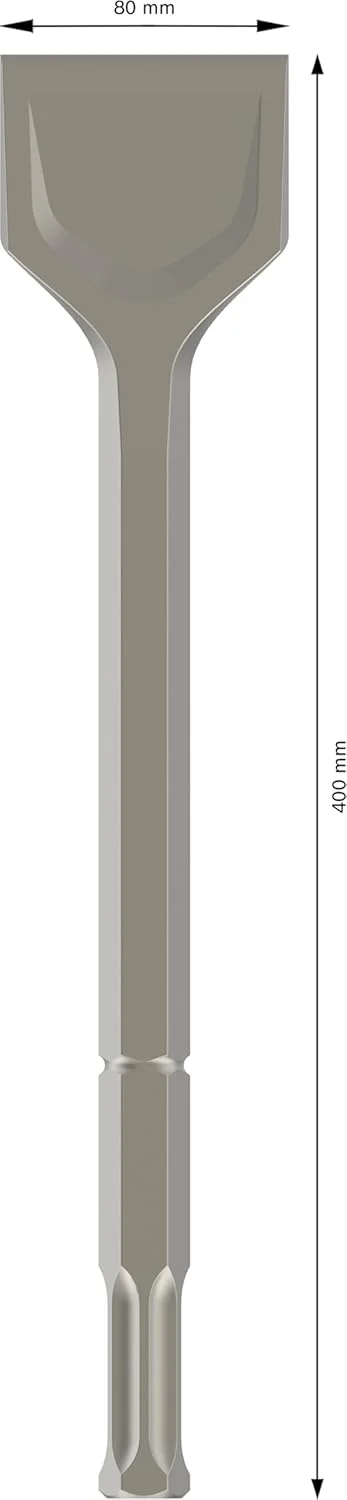 قلم تخریب پهن بوش پروفشنال 2608690193 با دنباله شش گوش 22 میلیمتری، نقرهای، 80 x 400 میلیمتر قلم تخریب پهن بوش پروفشنال 2608690193 با دنباله شش گوش 22 میلیمتری، نقرهای، 80 x 400 میلیمتر
