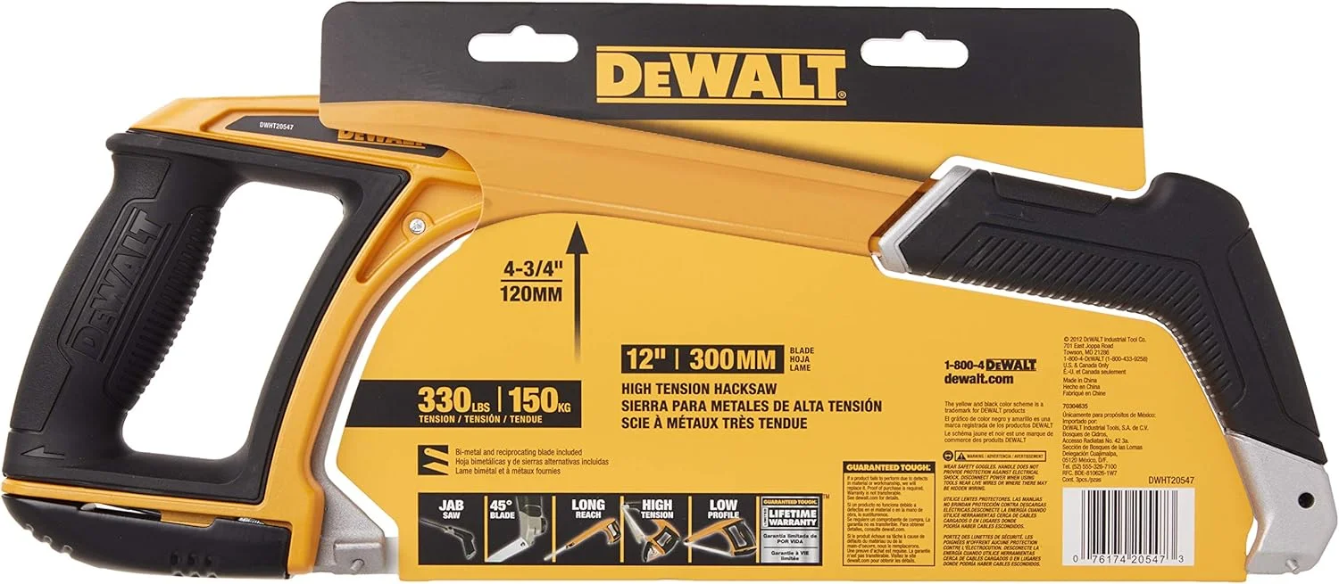 اره کمانی 5 در 1 دیوالت مدل DWHT20547L، زرد رنگ، بسته 1 عددی اره کمانی 5 در 1 دیوالت مدل DWHT20547L، زرد رنگ، بسته 1 عددی