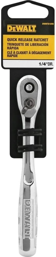 دسته جغجغه دیوالت، رهاسازی سریع، SAE، درایو 1/4 اینچ (DWMT81096) دسته جغجغه دیوالت، رهاسازی سریع، SAE، درایو 1/4 اینچ (DWMT81096)