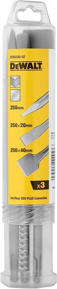 مجموعه قلم های بتن کن سه عددی دیوالت مدل DT60330-QZ مجموعه قلم های بتن کن سه عددی دیوالت مدل DT60330-QZ