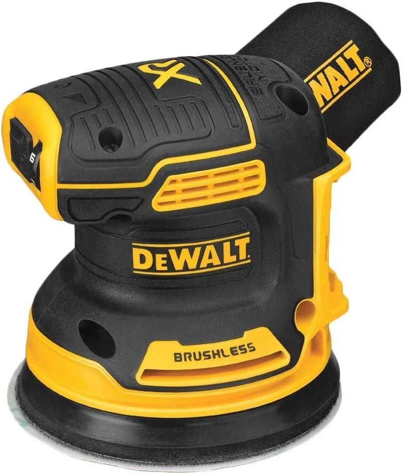 DEWALT DCW210P2-QW - سنباده لرزان گرد 18 ولت XR بدون جاروبک با 2 باتری لیتیوم-یون 5.0 آمپر ساعت