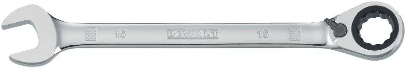 آچار یکسر رینگی جغجغه ای معکوس DEWALT DWMT19597B سایز 15 میلی متر