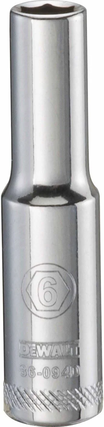 بکس دیوالت 1/4 اینچ، 6 پر، استاندارد، 6 میلیمتر بکس دیوالت 1/4 اینچ، 6 پر، استاندارد، 6 میلیمتر