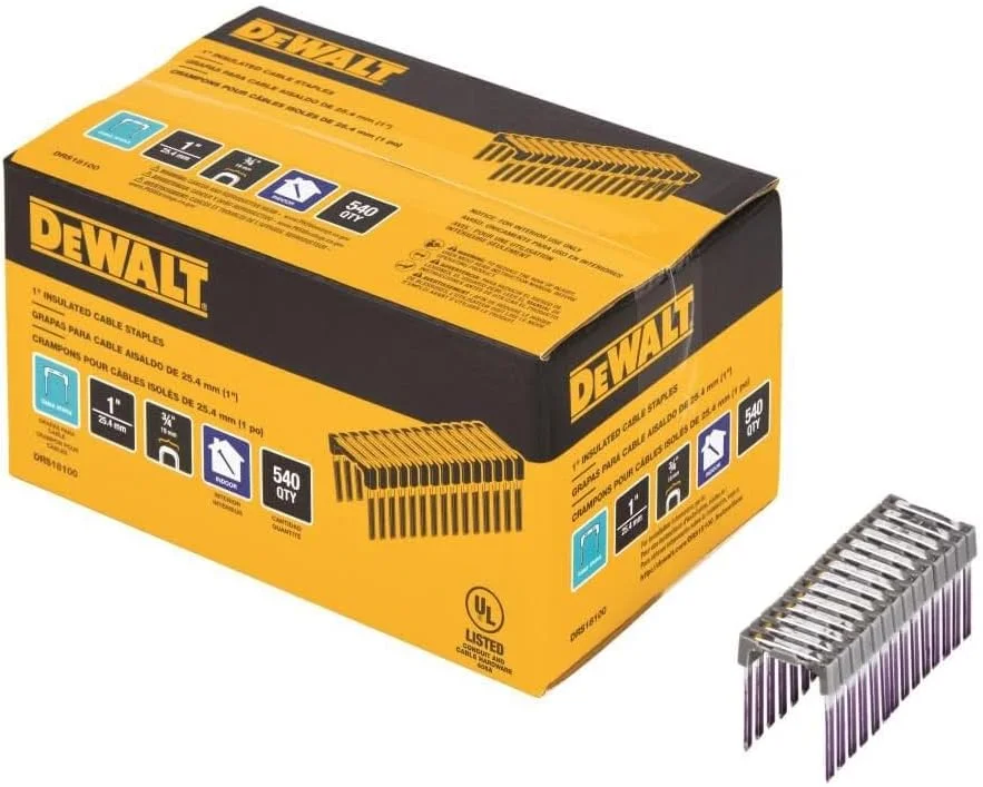 منگنه عایق دار برقی 1 اینچی DEWALT، تعداد 540 عدد
