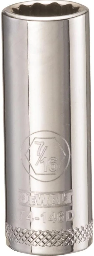 DEWALT DWMT74146OSP بکس عمیق 12 پر 3/8 اینچ درایو 7/16 اینچ SAE