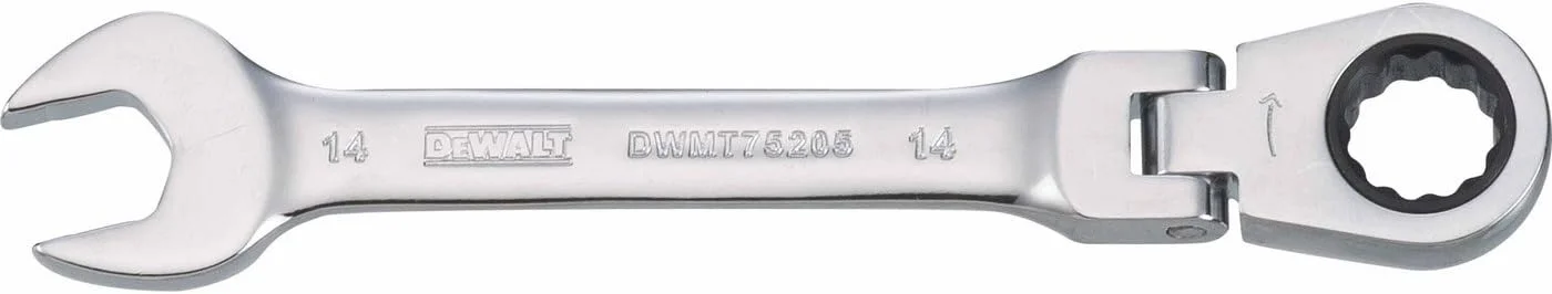 آچار ترکیبی جغجغه ای دسته انعطاف پذیر دیوالت مدل DWMT75205B سایز 14 میلی متر آچار ترکیبی جغجغه ای دسته انعطاف پذیر دیوالت مدل DWMT75205B سایز 14 میلی متر