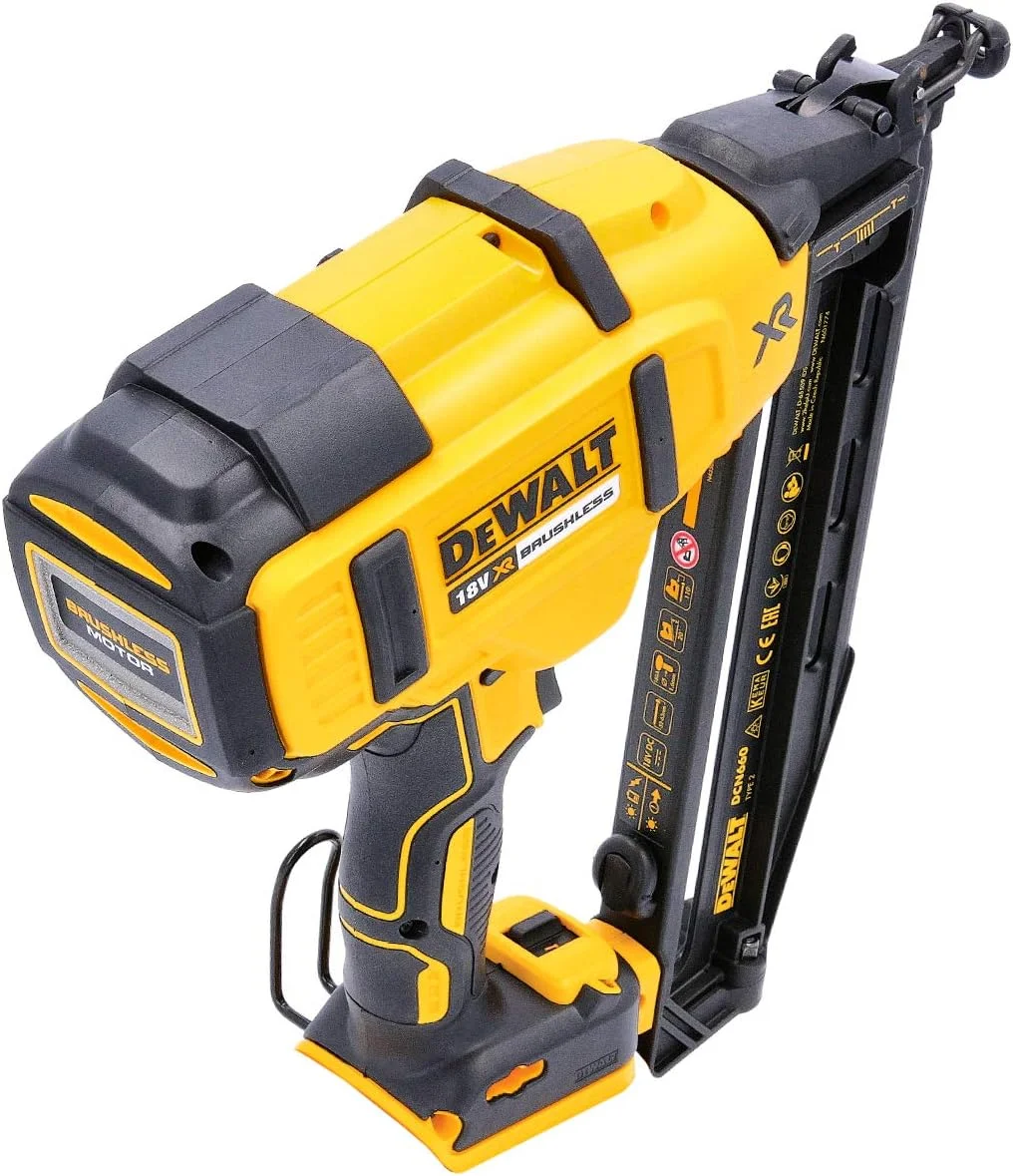 میخکوب بادی بدون برس DEWALT DCN660N-XJ، 200 وات، 18 ولت، زرد میخکوب بادی بدون برس DEWALT DCN660N-XJ، 200 وات، 18 ولت، زرد