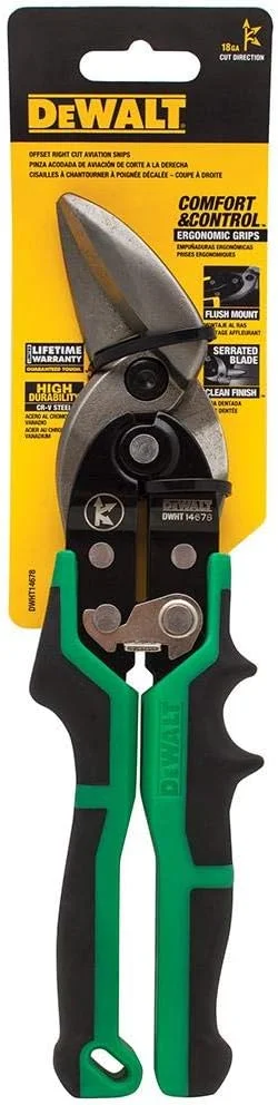 قیچی هوانوردی افست راست بُر دِوالت مدل DWHT14678 (تک عددی) قیچی هوانوردی افست راست بُر دِوالت مدل DWHT14678 (تک عددی)