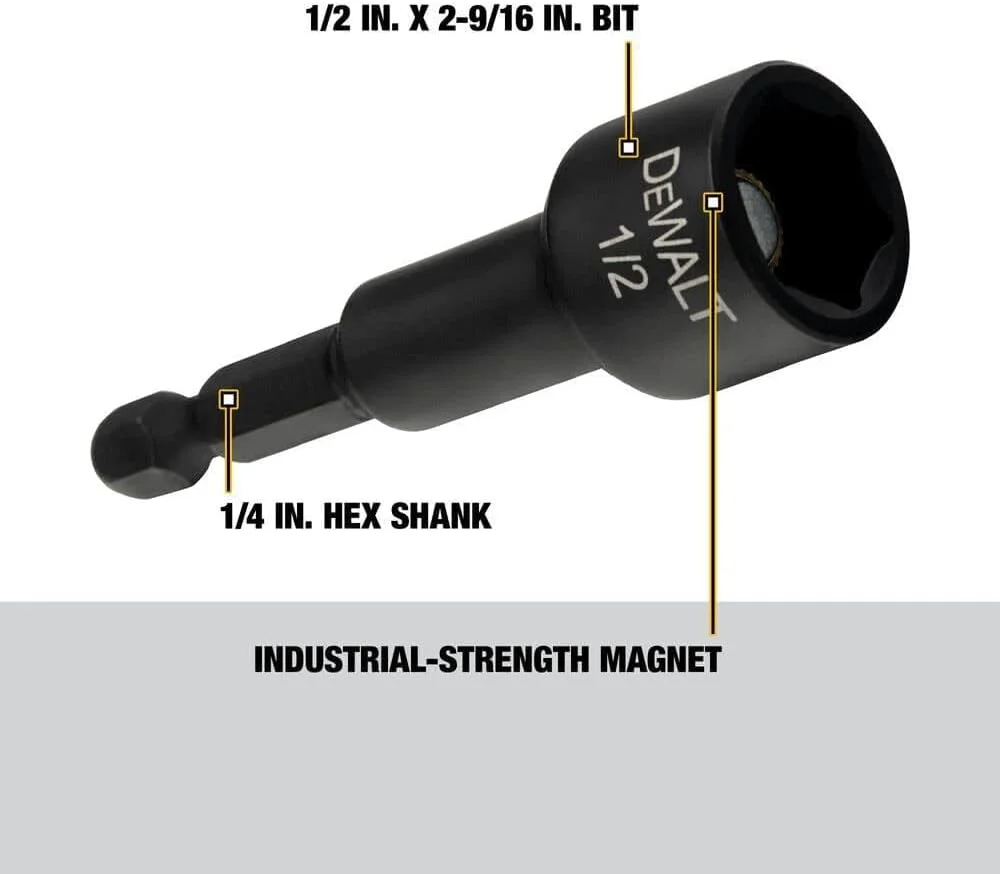 آچار مهره گیر مغناطیسی دیوالت مدل DW2234IR سایز 1/2 اینچ در 2-9/16 اینچ آچار مهره گیر مغناطیسی دیوالت مدل DW2234IR سایز 1/2 اینچ در 2-9/16 اینچ
